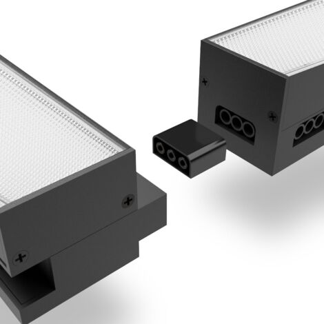 Lampada LED lineare 120 cm 50W 5000lm 5000K nera Videx