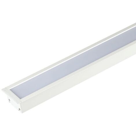 Lampada Led Lineare Da Incasso 40W 4000K 1211mm Allungabile Fino a 12 Metri Corpo Bianco SKU-381