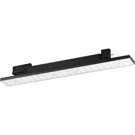 "Lampada LED lineare MAXWELL con adattatore trifase nero 25W 3000K (luce calda)"