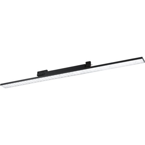 "Lampada LED lineare MAXWELL con adattatore trifase nero 48W 3000K (luce calda)"