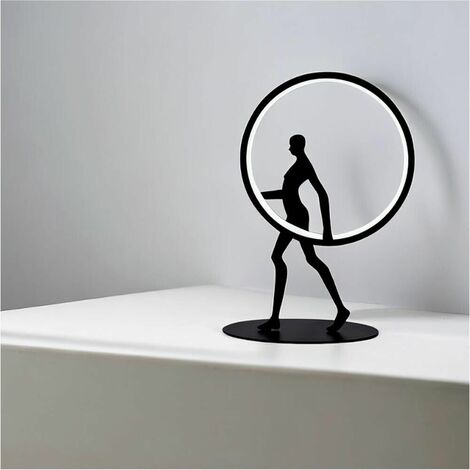 Lampada Led Luce Bianca Lume Da Tavolo Scrivania 9 W Scultura Corpo Umano Modern