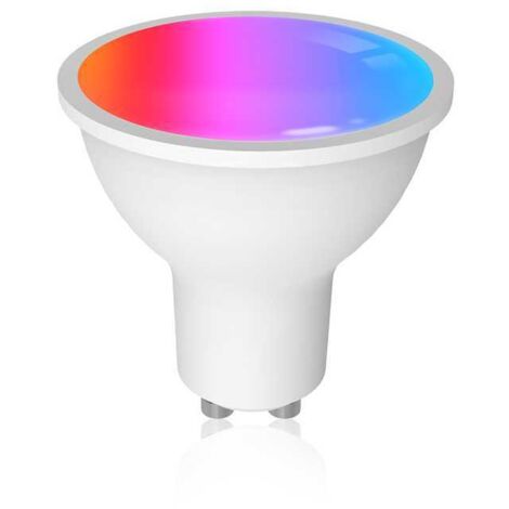 Lampada Led Matter GU10, RGB+CW, Matter WIFI 2.4G, TUYA, Smart Life, Apple Home, Google Home, Alexa, SmartThings, AC 90-250V, 50/60HZ, 5W, 50X55mm, IP20, MU11005