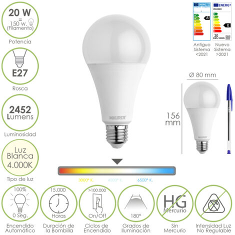 LAMPADA LED MAURER GOCCIA E27 20W 2452L 4000K  L.NEUTRA