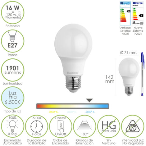LAMPADA LED MAURER GOCCIA SMER. E27 16W 1901LM 6500K L.FREDDA