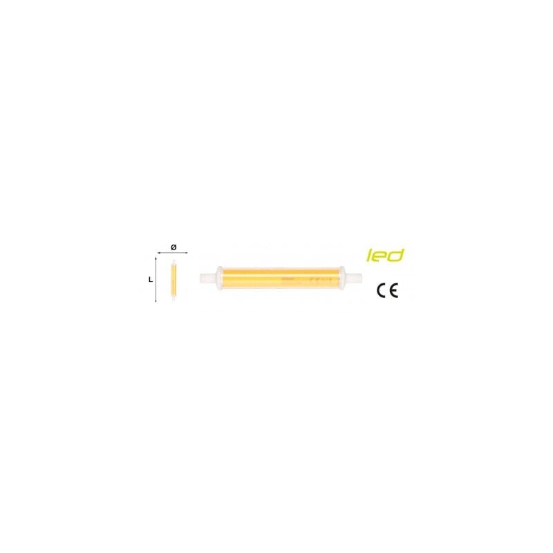 Image of Lampada led Maurer linea R7S 7,7W 850LM 3000K calda 118MM