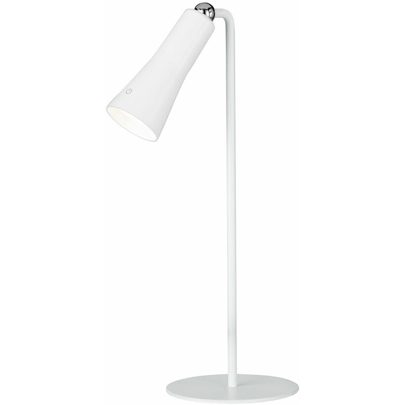 Image of Lampada led morsetto lampada da tavolo batteria lampada da scrivania lampada da parete dimmerabile torcia, con cavo di ricarica, 1.5W 160lm bianco