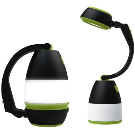 Lampada LED multifunzionale 3 in 1, ricaricabile tramite USB, ideale per campeggio, escursionismo, ufficio o casa