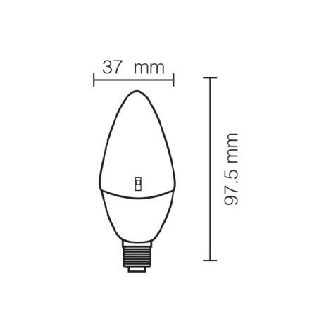 Lampada LED oliva 8W E27 luce naturale 4000K per sostituzione lampade classiche STO11006/N ECO
