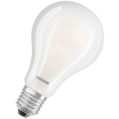 OSRAM Lampada LED Attacco: E27 Cool White 4000 K 24 W sostituzione per 200 W Incandescent bulb opaco LED STAR CLASSIC A [Classe di efficienza energetica D]