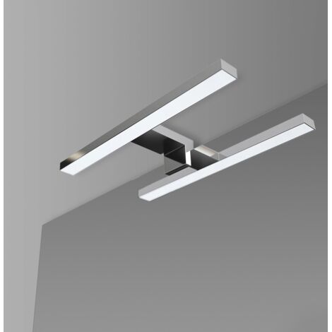 Lampada LED per specchio 30 cm luce fredda e doppia installazione