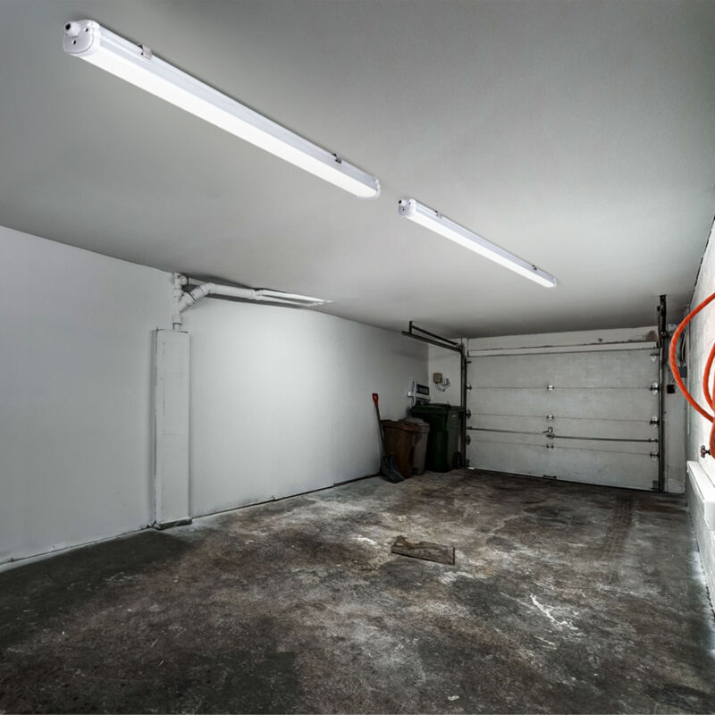 Image of Lampada led per vasca, luce per ambienti umidi, luce per garage, lampada per ingresso, lampada da soffitto, plastica, resistente ai getti d'acqua,
