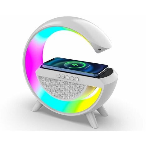 Lampada Led RGB Bluetooth cassa Speaker Con Caricabatterie Wireless BT2301