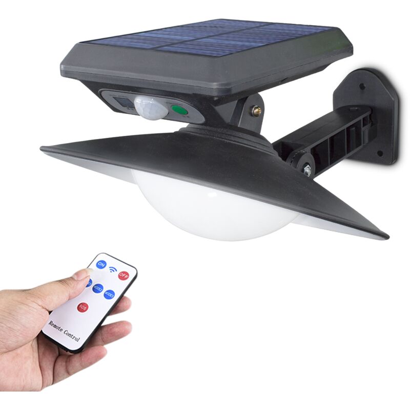 Image of Lampada LED Ricarica Energia Solare IP65 Con Telecomando e Sensore Infrarossi