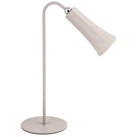LAMPADA LED RICARICABILE DA TAVOLO ALICE BEIGE - 12 pezzi