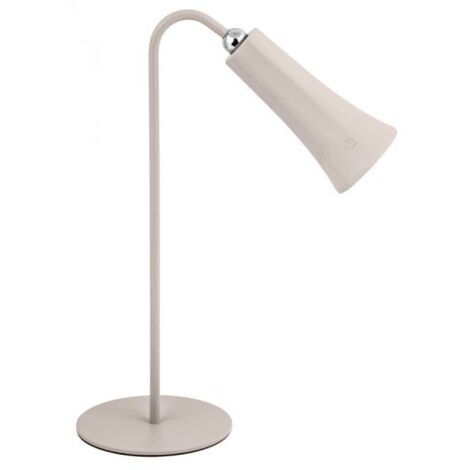LAMPADA LED RICARICABILE DA TAVOLO ALICE BEIGE 12 PZ