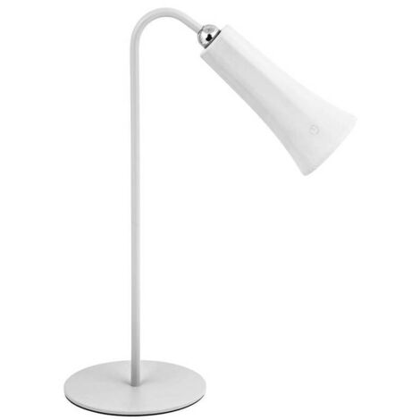 LAMPADA LED RICARICABILE DA TAVOLO ALICE BIANCO - 12 pezzi