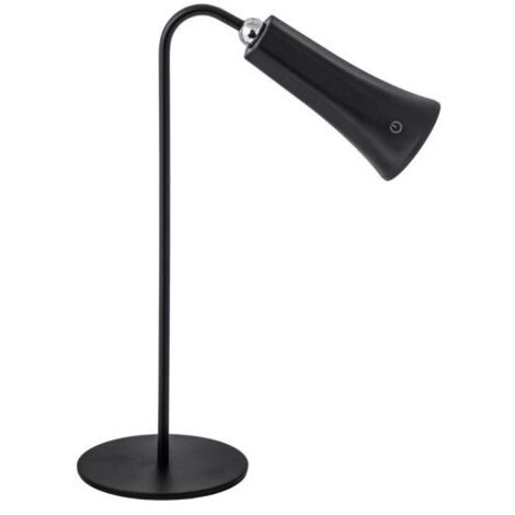 LAMPADA LED RICARICABILE DA TAVOLO ALICE NERO 12 PZ