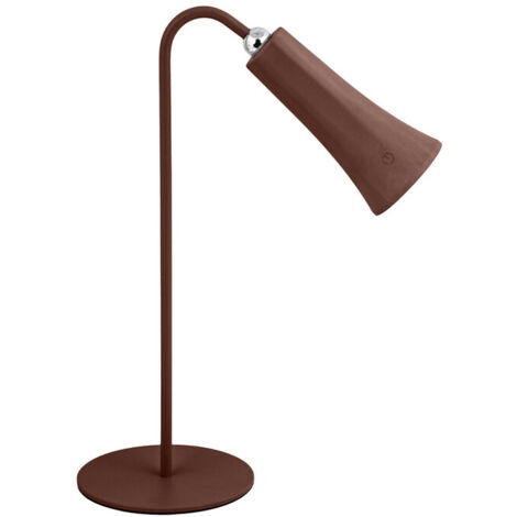 LAMPADA LED RICARICABILE DA TAVOLO ALICE RUGGINE- 12,0 pz