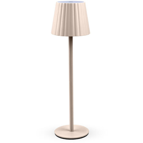 LAMPADA LED RICARICABILE DA TAVOLO AURORA BEIGE- 12,0 pz