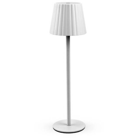 LAMPADA LED RICARICABILE DA TAVOLO AURORA BIANCO