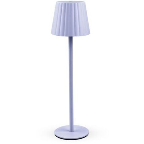 LAMPADA LED RICARICABILE DA TAVOLO AURORA LILLA 12 PZ