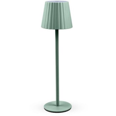 LAMPADA LED RICARICABILE DA TAVOLO AURORA VERDE 12 PZ