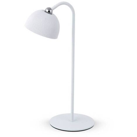 LAMPADA LED RICARICABILE DA TAVOLO ELLIOT BIANCO - 12 pezzi