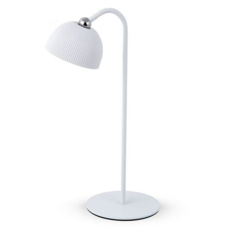 LAMPADA LED RICARICABILE DA TAVOLO ELLIOT BIANCO 12 PZ
