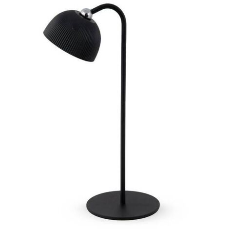 LAMPADA LED RICARICABILE DA TAVOLO ELLIOT NERO - 12 pezzi