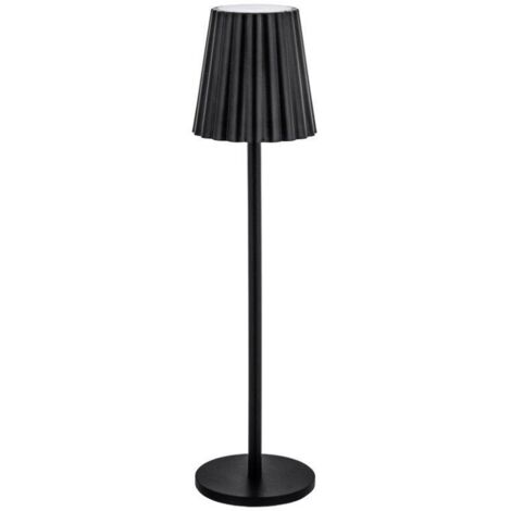 LAMPADA LED RICARICABILE DA TAVOLO MINU NERO 12 PZ