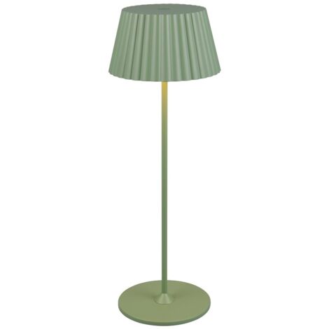 Lampada LED ricaricabile esterno IP44 verde Suarez RL