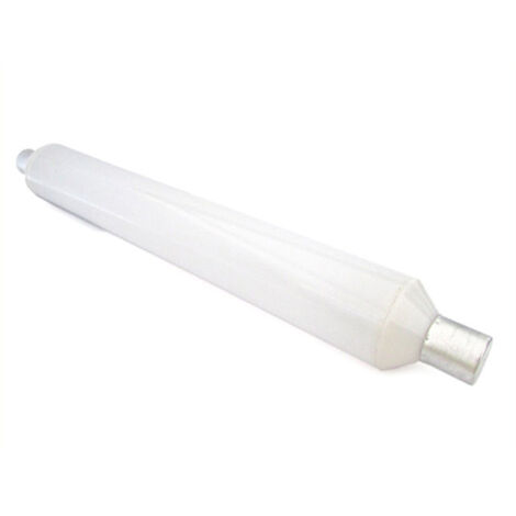Lampada Led S19 Tubolare Lineare Bianco Freddo 6W=60W 310mm 220V PC Opalino Per Bagni