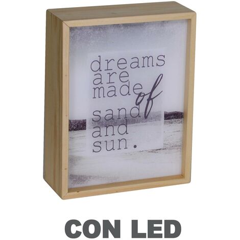 Lampada led scritte cm 20x8h26