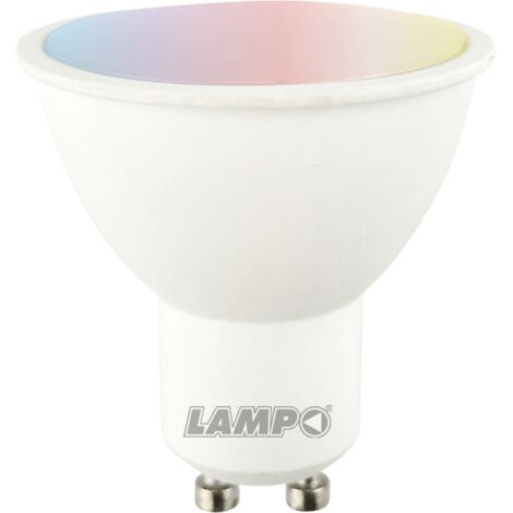 Lampada LED SMD 6W 230V RGB+4000K con telecomando Lampo DIKLED6WMRGBW