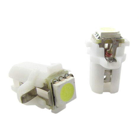 Lampada Led T5 B8.3D B8,3D Bianco Ghiaccio Luci Cruscotto e Strumentazione 12V
