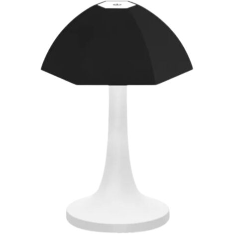 Lampada LED Tavolo Dimmerabile Luce Calda Fredda Naturale Fungo Touch Nera