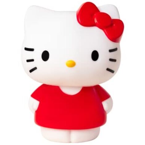Lampada LED Teknofun Hello Kitty 25cm Bianca e Rossa