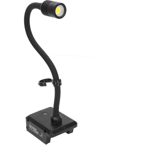 Lampada LED wireless, 2 porte USB, varie protezioni, illuminazione multi-angolo, lampada da lavoro a collo d'oca con gancio per riparazioni auto di emergenza.