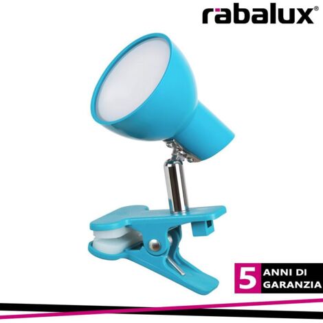 Lampada lettura a clip LED 5W blu Noah Rabalux 1479