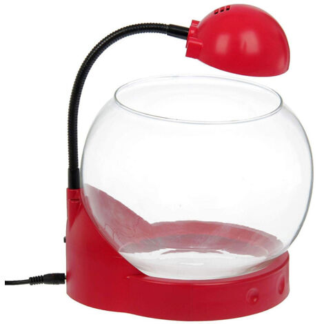 Lampada Mini Acquario Tg01 Capacita' 2 Litri 3 Led 20x19x27cm