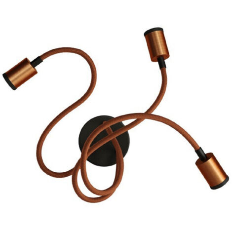 Lampada Mini faretto SPOTLIGHT GU1d0 Flex 60 da parete e soffitto  Con lampadina - Rame satinato - No