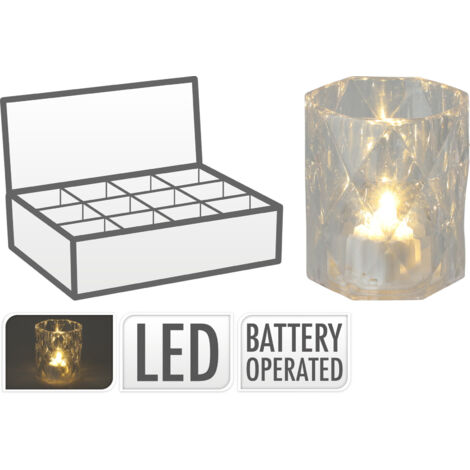 LAMPADA MINI LED 6CM TRASPARENTE DECORAZIONI CASA LUCI NATALE