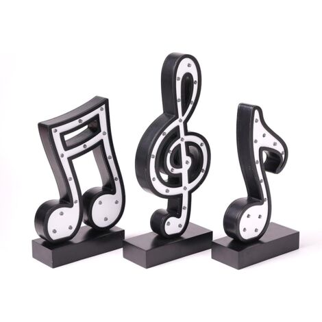 Lampada moderna SEINHIJO a forma di note musicali, decorazione nera