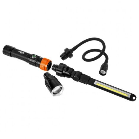 Lampada NEO TOOLS 3 in 1 - portatile, multifunzionale, LED