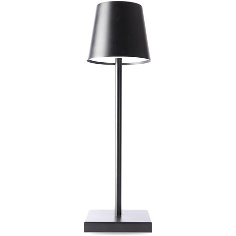 Lampada Nera Tavolo Touch Ricaricabile USB Luce Fredda Calda Naturale Dimmer