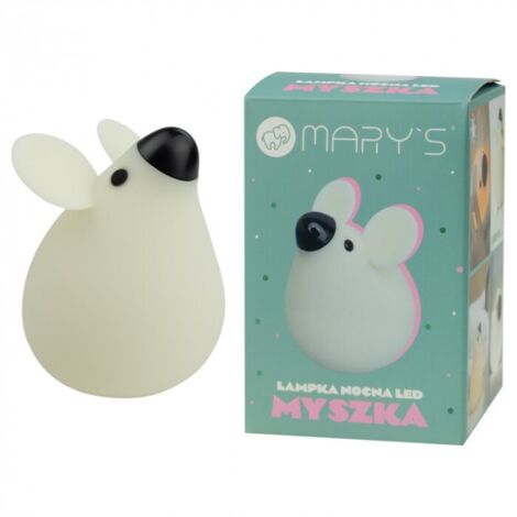 Lampada notte LED Topolino bianca dimmerabile Mary's MW20728
