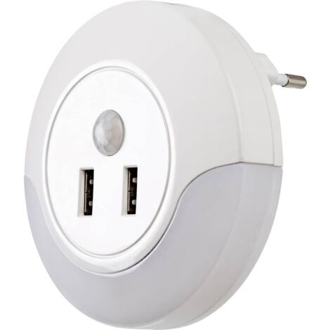 Lampada notte presa sensore USB LED 13,9W bianca Rabalux