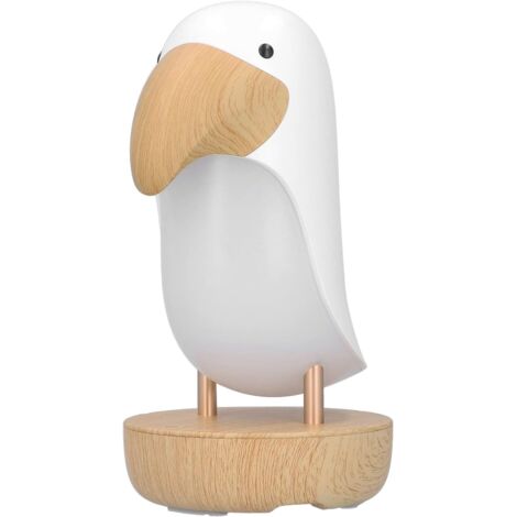 Lampada notturna a cartoni animati, lampada da tavolo USB, graziosa lampada notturna per bambini, lampada per bambini con musica Bluetooth (bianca, modello Bluetooth)