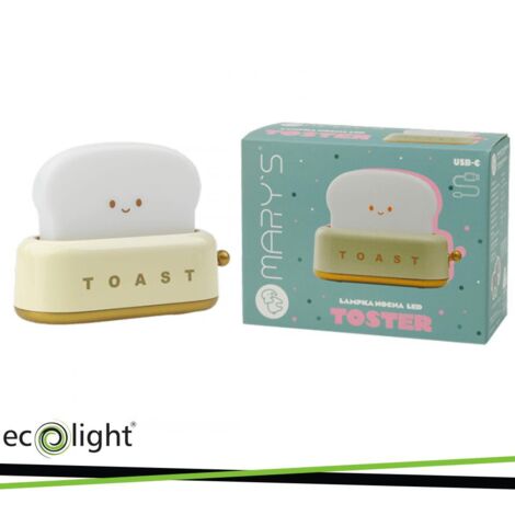 LAMPADA NOTTURNA A LED MARY S  TOSTAPANE GIALLO