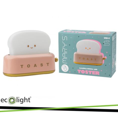 LAMPADA NOTTURNA A LED MARY S  TOSTAPANE ROSA